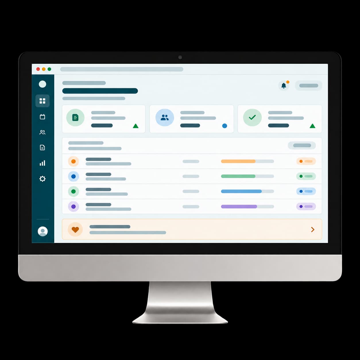 LuxAvenor care-management dashboard illustration